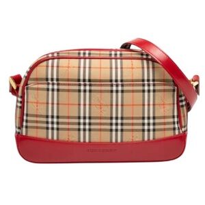 Burberry Haymarket Check Canvas crossbody bag